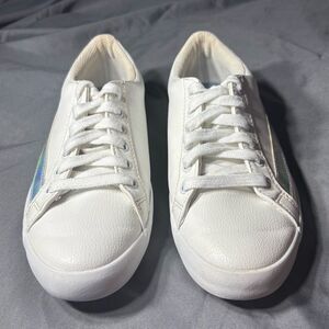 Nautica Rainbow Iridescent Stripe Logo Sneakers Size 6.5 EPC